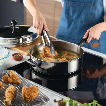 Farberware Classic Series Anniversary Edition Stainless Steel Sauté Pan and Lid - Image 2