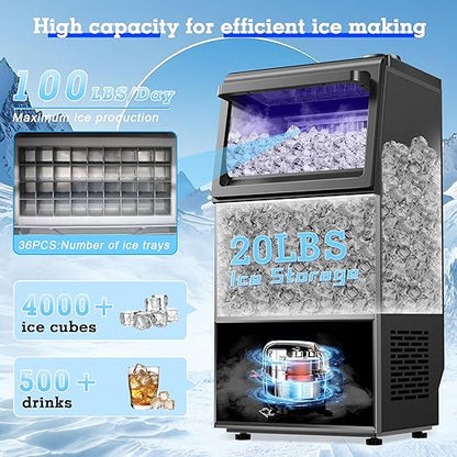 Commercial Ice Maker Machine 100LBS/24H - Image 2