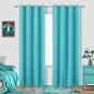 Turquoise Window Curtain Panels by KOUFALL