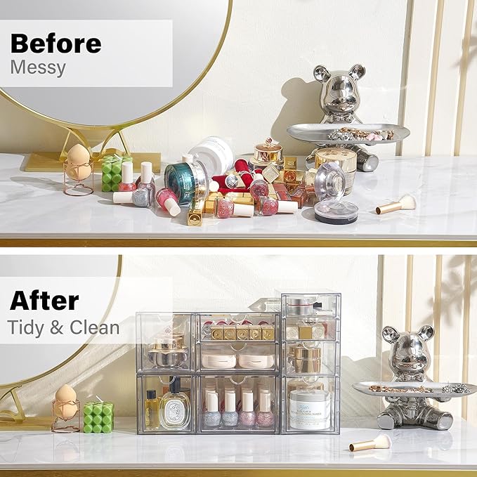 Prsildan Acrylic Drawer Makeup Organizer - Image 6
