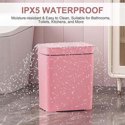 2 Pack 2.7 Gal Bathroom Trash Can - Image 4