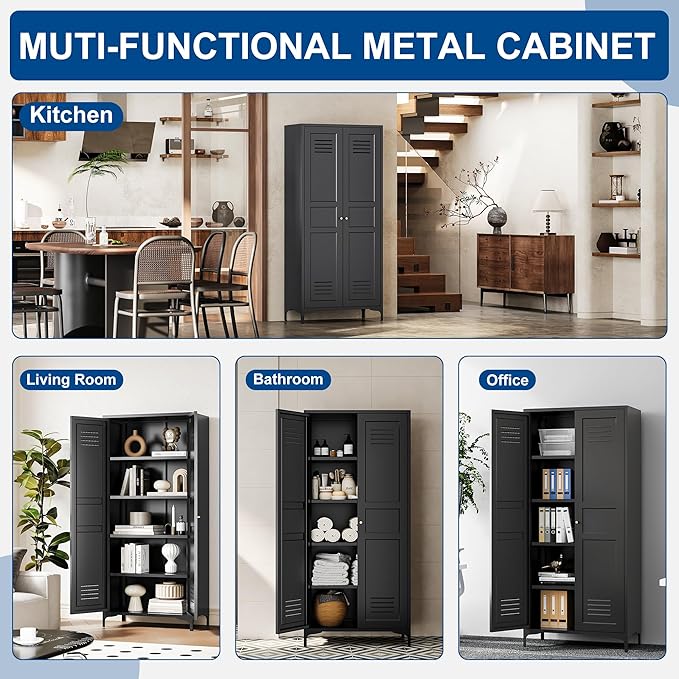 Metal Storage Cabinet-61” Tall Steel File Cabinets - Image 6