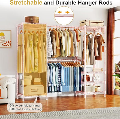 Ulif E7 Garment Rack, Heavy Duty Clothes Storage System - Image 3