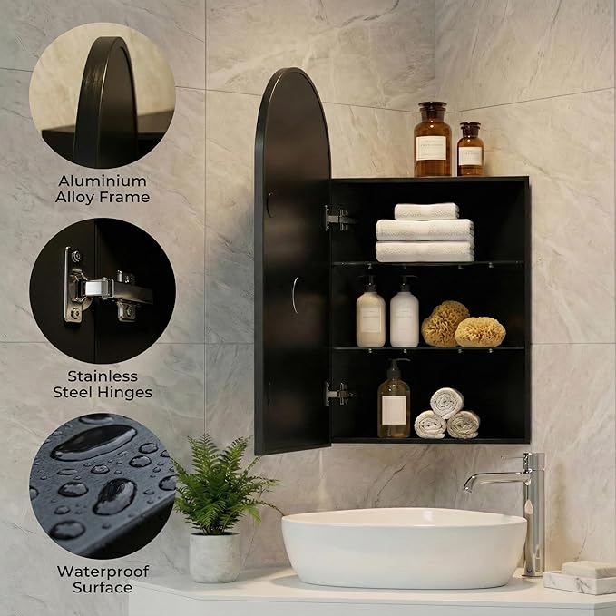 LED Corner Medicine Cabinet - Image 7