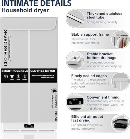 Clothes Dryer, Portable Foldable Drying Machine - Image 3