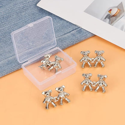 TOOVREN Cute Bear Button Pins for Loose Jeans - Image 5