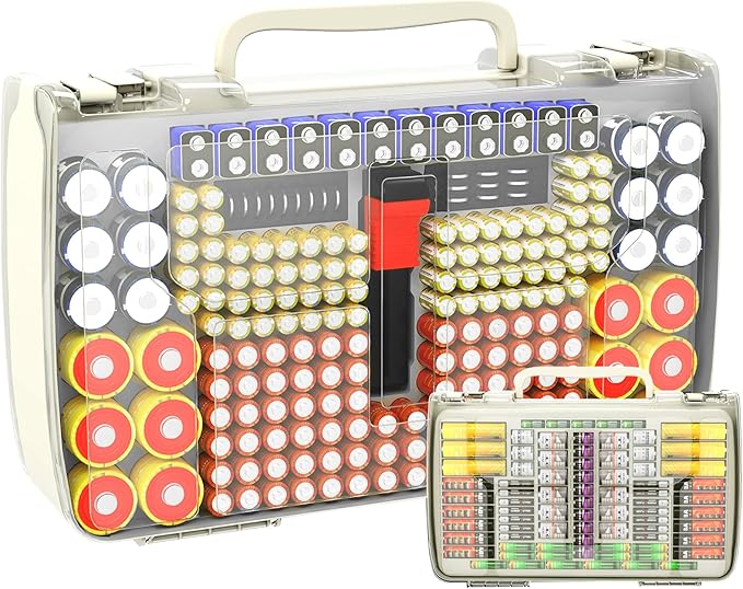 Battery Organizer Storage Holder Box Case by APTBYTE