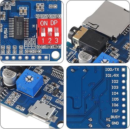 Diann 4pcs MP3 Voice Playback Module DY-SV5W Player Music Voice Board IO - Image 4