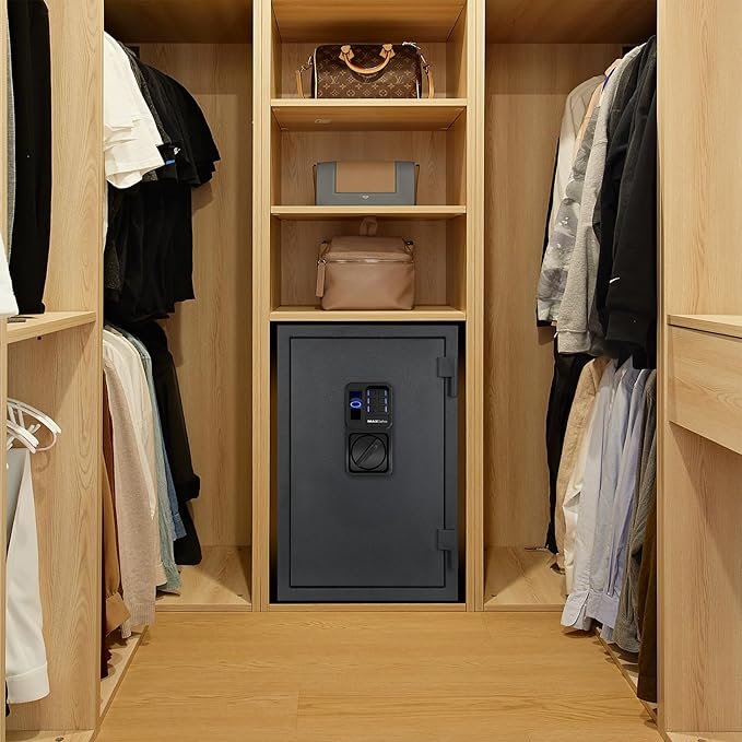 Biometric Finger Vein Fireproof Safe Box, 1.08 Cubic Feet Fire Resistant - Image 7