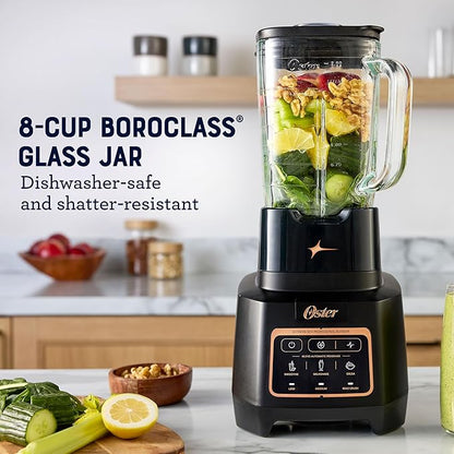 Oster Extreme Mix Blender, 64oz Glass Jar, 3 iBlend Preset Functions, 1600-Watts - Image 2