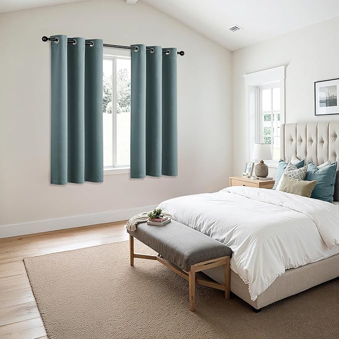 MIULEE Dusty Blue Blackout Curtains - Image 6