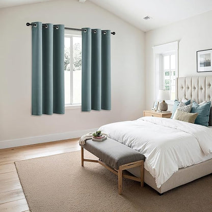 MIULEE Dusty Blue Blackout Curtains - Image 6