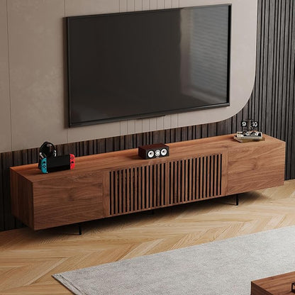 gaoyangjiaju 94.48" Mid-Century Modern TV Stand, Walnut Media Console by Gaoyangjiaju