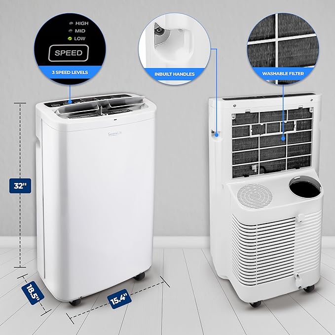 SereneLife Small Air Conditioner Portable 14, 000 BTU - Image 6