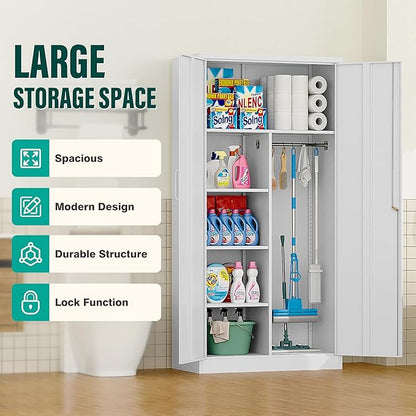 Wide & Deep Metal Storage Cabinet - Image 6