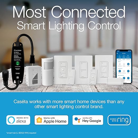 Lutron Caseta Original Smart Switch, - Image 3