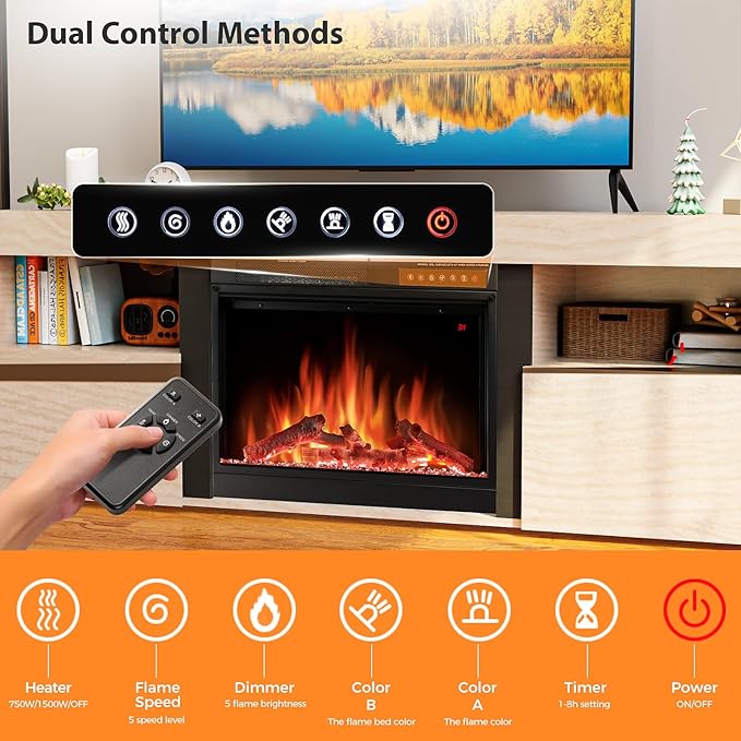 59" Electric Fireplace TV Stand - Image 4