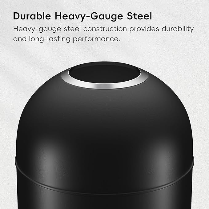 EKO Eternal 56L/15 Gallon Large Capacity Tall Commercial Trash Can, Round Open - Image 5