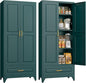 75" Tall Metal Storage Cabinet, Kitchen Pantry Storage Cabinets by MetalMax