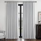 Light Grey Blackout Curtains 96 Inch Length 2 Panels Set by QJMYDECO