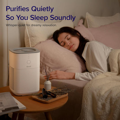 levoit air purifiers for home bedroom dorm room showing dimensions
