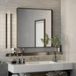 ISKM 30"x 30" Black Framed Bathroom Mirror by ISKM-IStillKeepMovin