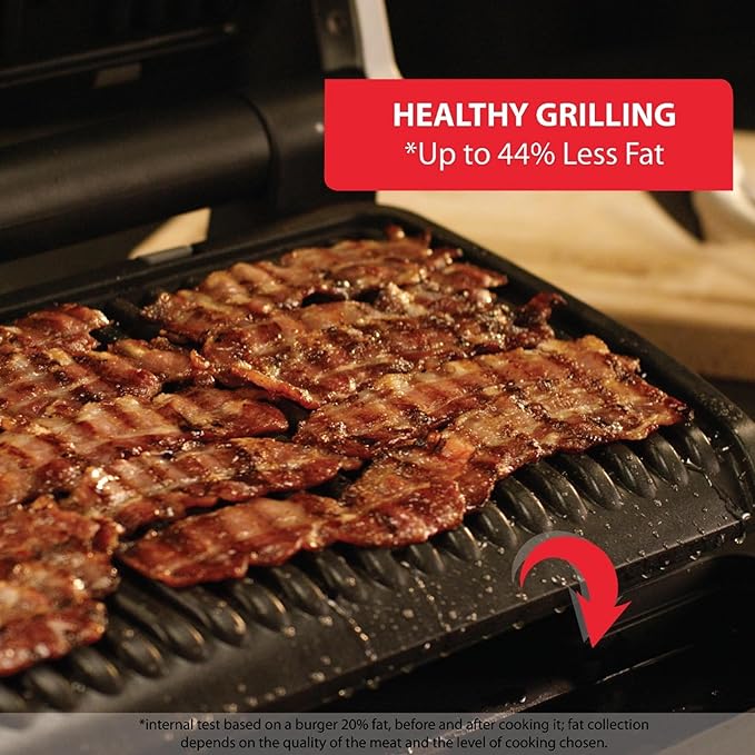 T-Fal OptiGrill Stainless Steel XL Electric Grill, 6 Servings, 9 Intelligent - Image 6