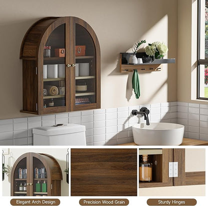 HOACT Arch Bathroom Wall Cabinet - Image 4
