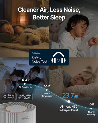 coway air purifier for large room whole home, view 10