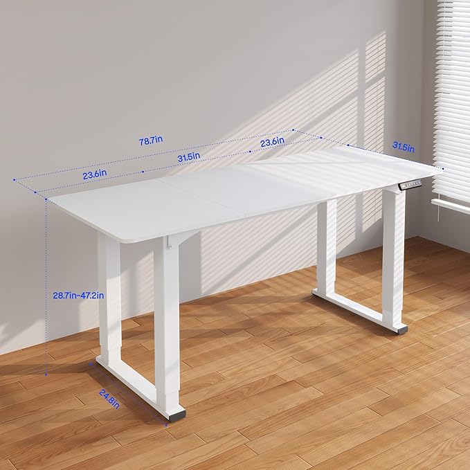 SANODESK 4-Leg Standing Desk, Electric Height Adjustable Desk - Image 3