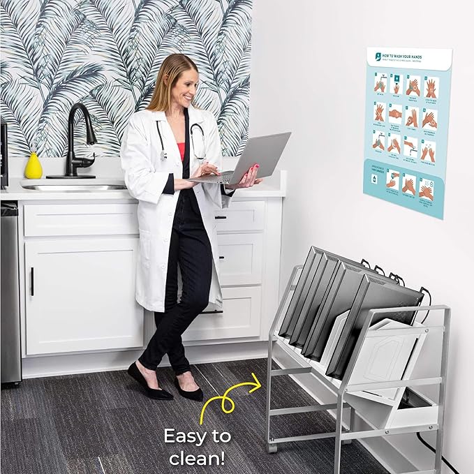 Line Leader 16-Device Mobile Charging Station | Steel Rolling Cart - Image 7