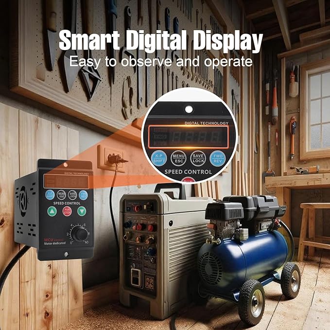 Cozyel AC 220V/0.75kw 1HP Variable Frequency Drive, 5A VFD Inverter - Image 3