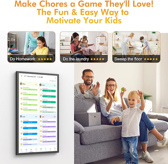 24" Digital Calendar Picture-Frame for-Wall-Planner - Image 4
