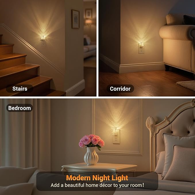 JandCase LED Night Light Plug in, Night Lights Plug into Wall - Image 4