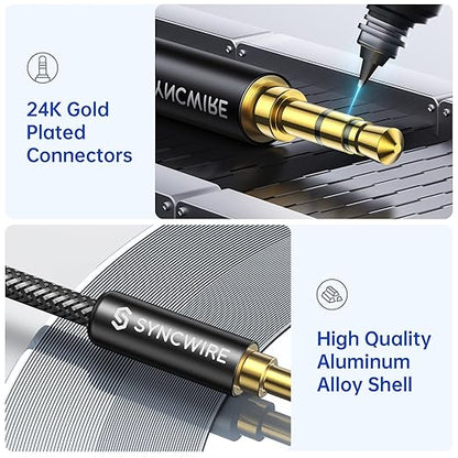 Syncwire Long Aux Cable 6.5Ft- Auxiliary Audio Cable - Image 3
