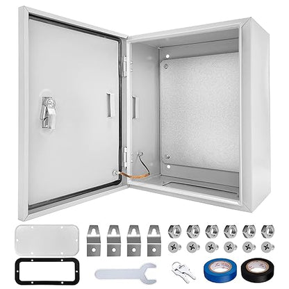 Outdoor Electrical Box 12 x 10 x 6''D NEMA 4X Enclosure Steel Box, Waterproof & by CXCESNS