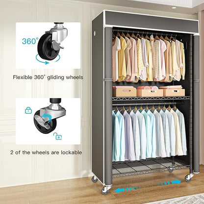 FUTASSI Black Clothing Rack - Image 4