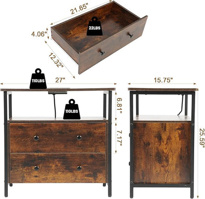 Edbuosy 27 inch Wide Night Stand - Image 3