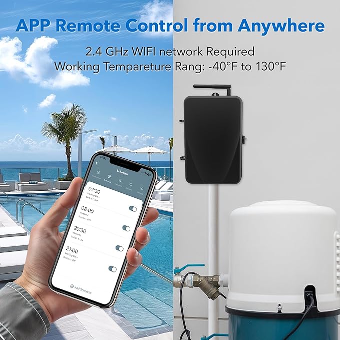BN-LINK Pool Timer, Outdoor WiFi Timer Switch - Image 4