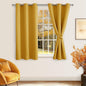 Hiasan Short Blackout Curtains for Bedroom by Hiasan