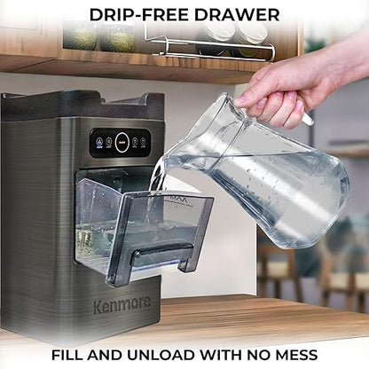 Kenmore Front Load Ice Maker – Maquina para Hacer Hielo en Casa, Nugget Ice - Image 4