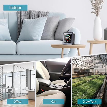 INKBIRDPLUS NDIR Co2 Monitor, Indoor Air Quality Monitor Battery Powered - Image 9