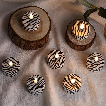 Eywamage Zebras Animal Pattern Flameless Tealights - Image 6