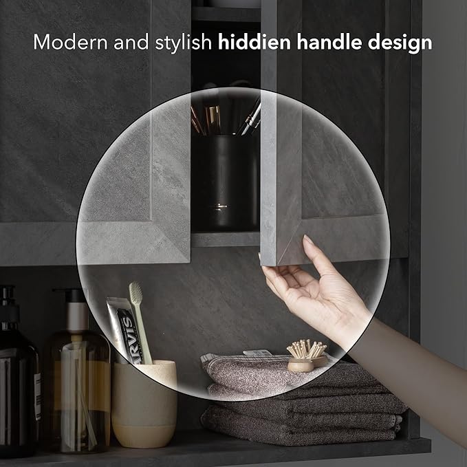 Bathroom Wall Cabinet Over Toilet Storage Cabinets 25x30 in Above Toilet Wood - Image 5