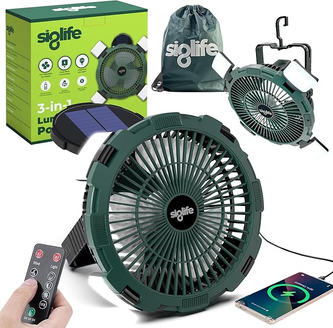 Solar Camping Fan – Camping Fan Solar Powered by Unknown