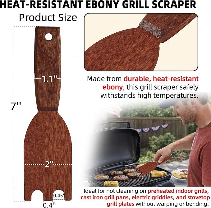 TonGass Ebony Grill Scraper Compatible - Image 2