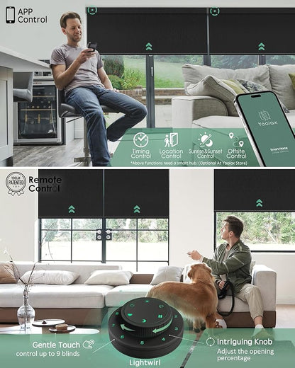 Yoolax Motorized Blinds with Remote, Smart Blinds - Image 3