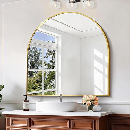 CIRCUMI Arched Wall Mirror, Metal Frame, Large Size - Image 2