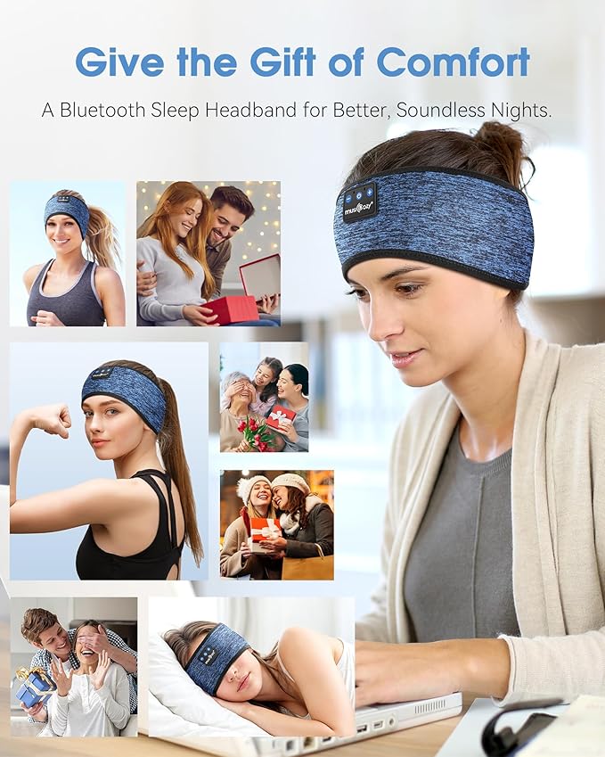 MUSICOZY Bluetooth 5.4 Headband Headphones - Image 6