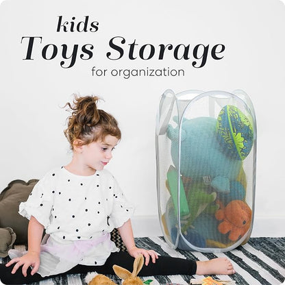 Handy Laundry Collapsible Mesh Pop Up Hamper - Image 6